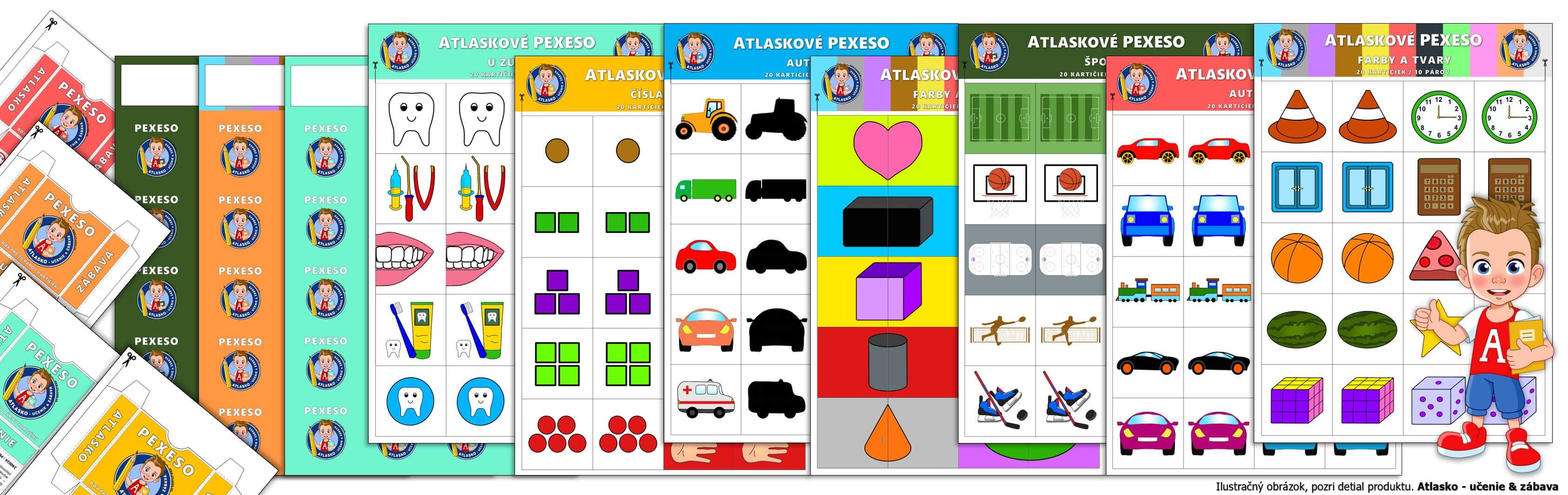Atlaskoé pexesá 40 ks kartičiek DIY pexebox ako darček