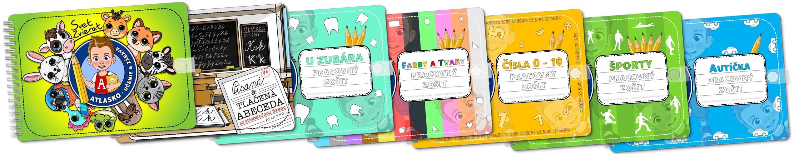 Vzdelávacie Pracovné zošity na suchý zips a so stierateľnou fixkou kategória